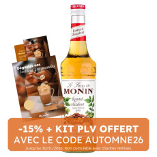 MONIN - SIROP NOISETTE GRILLEE 700ML BOUTEILLE VERRE