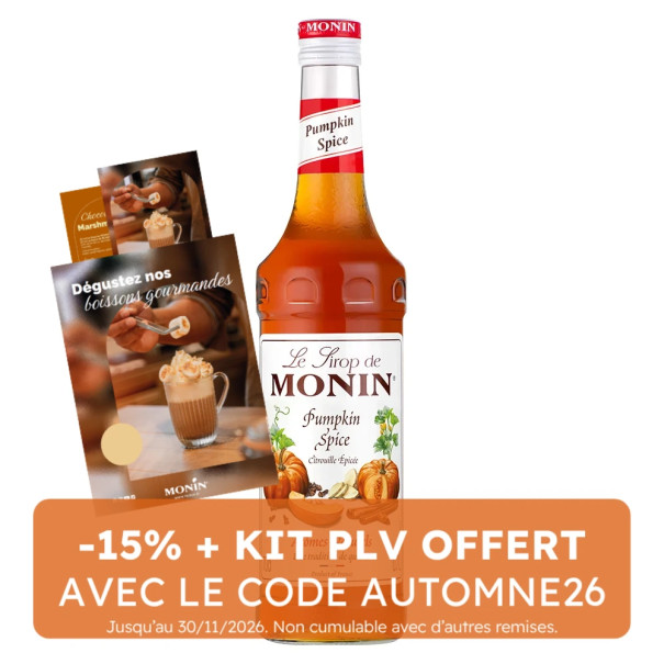 MONIN - SIROP PUMPKIN SPICE 700ML BOUTEILLE VERRE