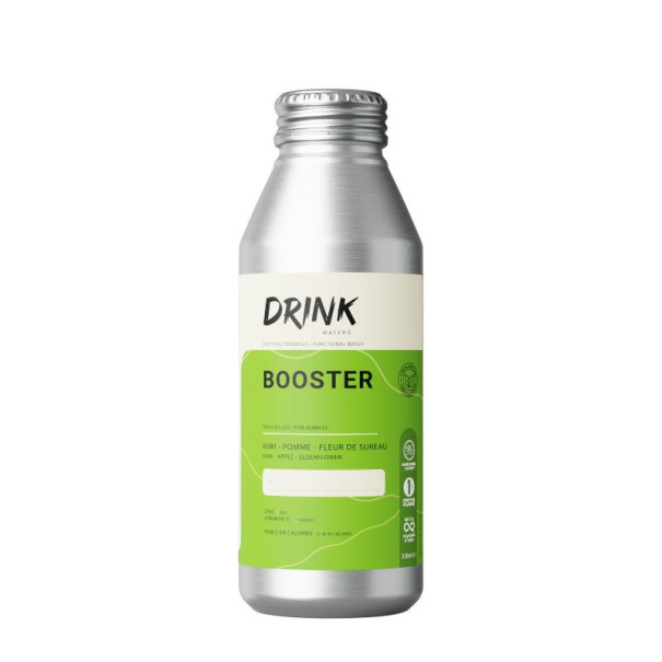 Drinks Waters - Booster pétillant kiwi pomme fleur de sureau x12