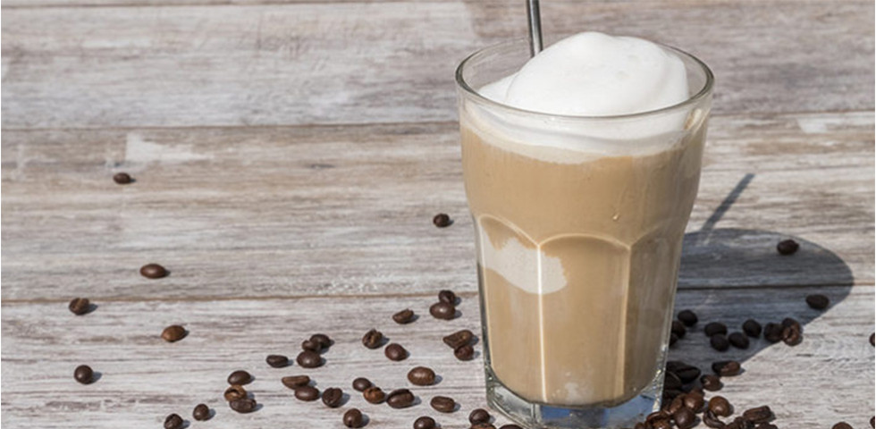 Café latté glacé